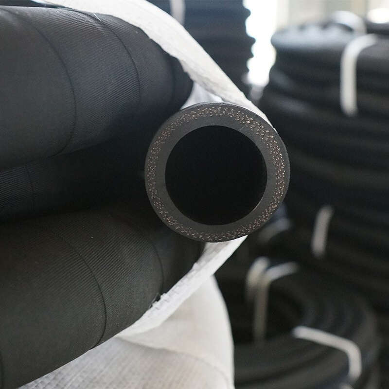。高压黑色夹布橡胶管输水管耐热管耐高温蒸汽管橡胶水管软管皮管