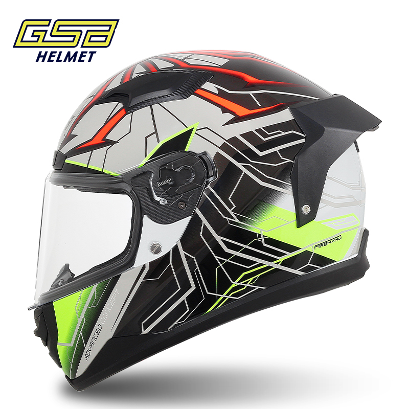 GSB摩托车头盔全覆式男女款机车gsa头盔个性酷复古拉力盔摩旅装备