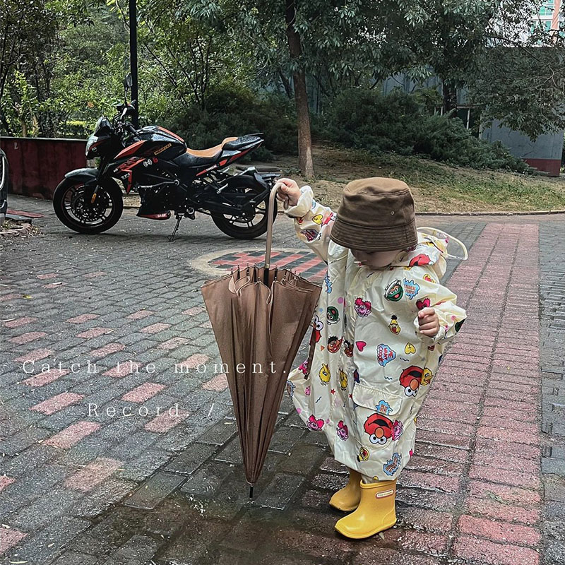 新款芝麻街速干轻薄儿童男女中小学生雨衣成人摩托车电动车雨披