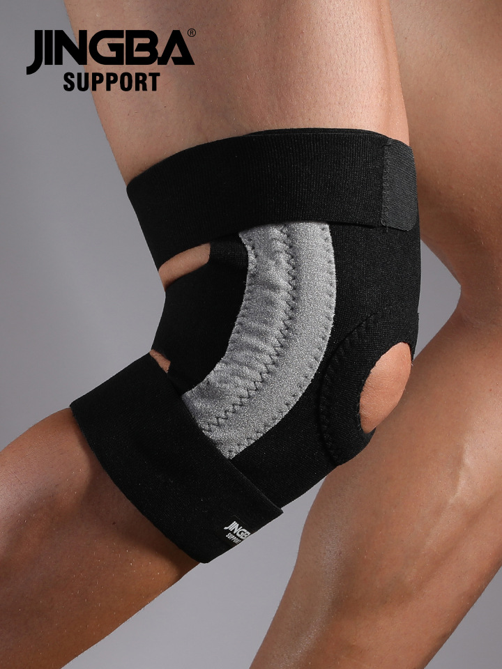 JINGBA 护膝 弹簧支撑运动护具户外篮球跑步登山举重防护