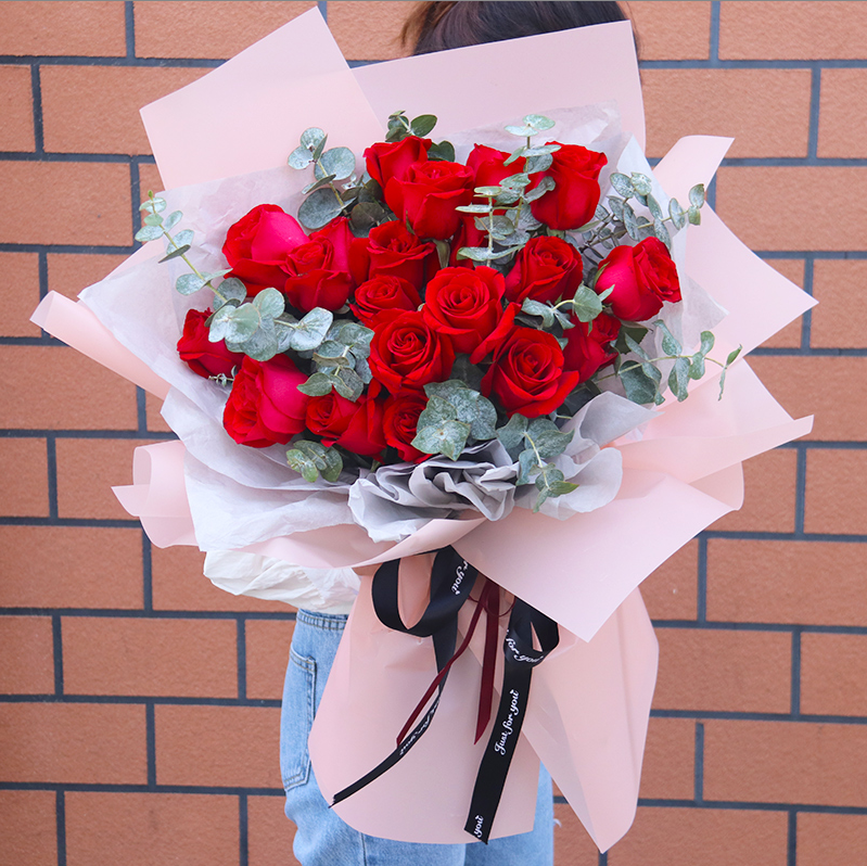 11朵19朵33红玫瑰礼盒鲜花速递昆明市盘龙区五华区同城店送上门