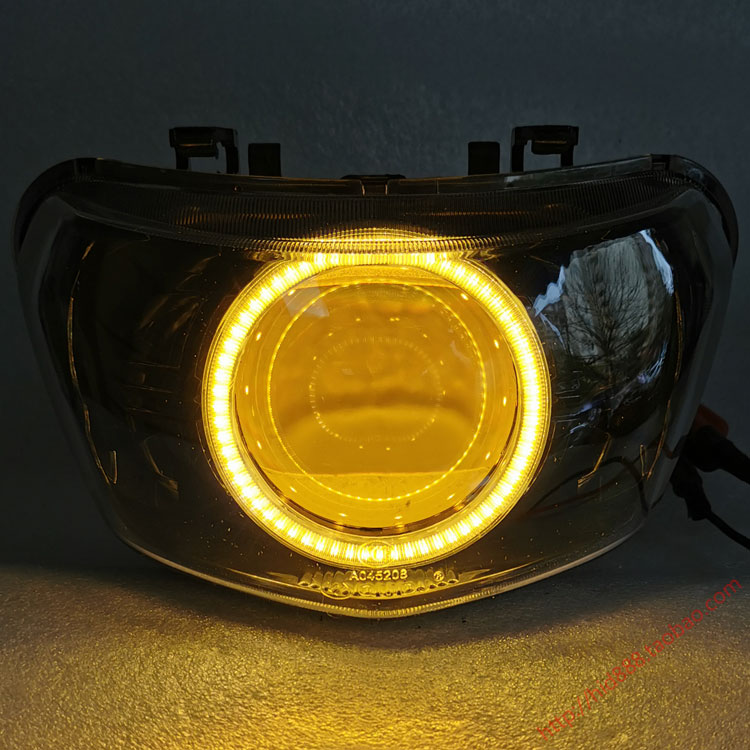 巧格i 125摩托车透镜大灯改装Q5透镜海五氙气灯LED透镜改装