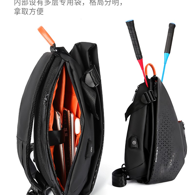 网红日本机能斜挎包男士包包新款时尚大容量单肩包摩托车背包潮牌