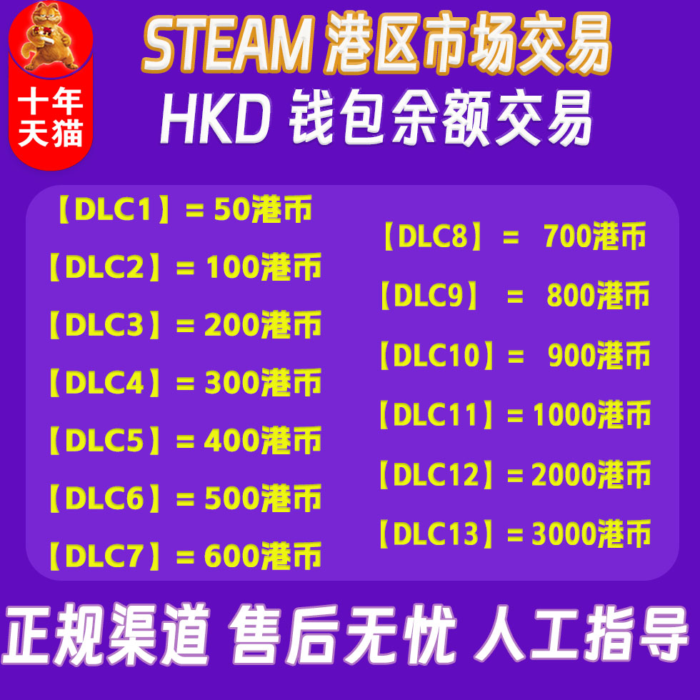 【Steam港区港币 市场交易 余额】 steam中国香港市场交易 港币HKD 港区账号钱包余额市场交易