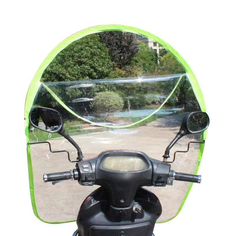 摩托车挡风膜透明电动三轮车前挡风板遮雨加厚加大踏板车前挡雨帘