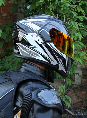 艾狮头盔揭面盔3C认证男士女摩托车夏季全盔四季蓝牙半盔机车电动