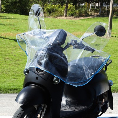 加厚电动车防雨罩摩托电瓶单车前置挡风被板手套车头罩防尘水通用