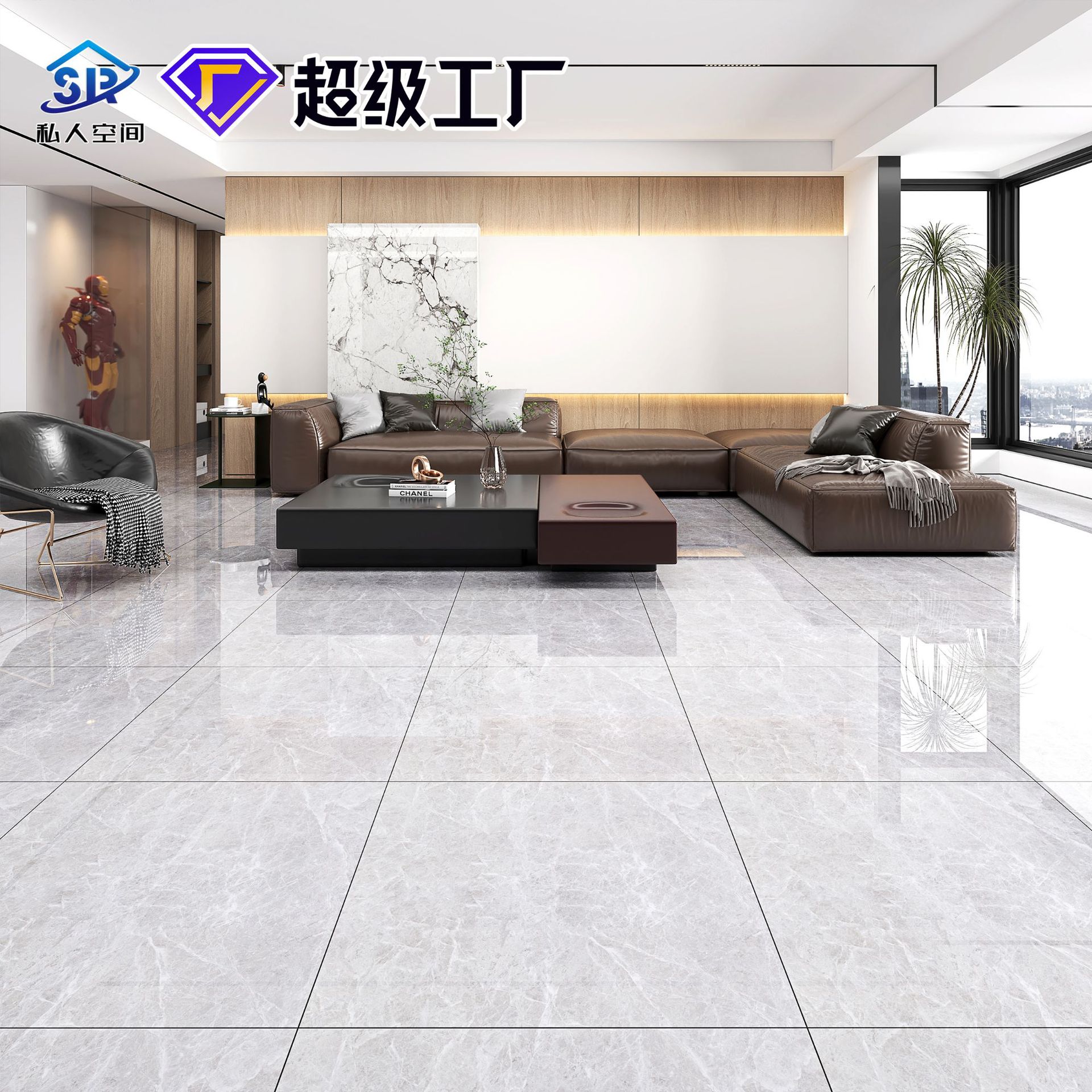 广东佛山厂家直销800x800 瓷砖通体大理石瓷砖现代轻奢客餐厅地砖