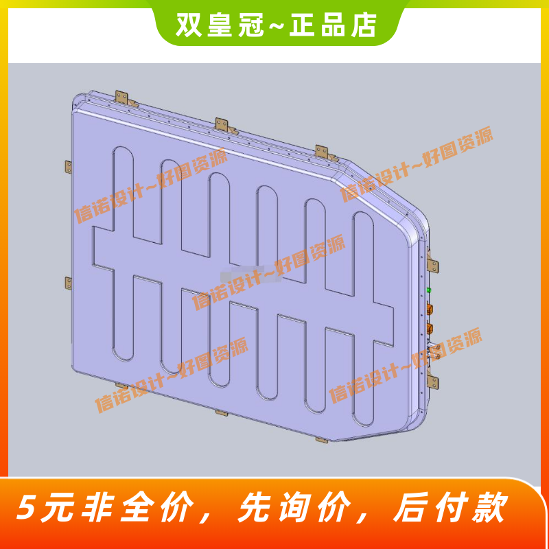 电动汽车动力电池包结构设计三维SW模型+CAD图纸+说明素材1371646