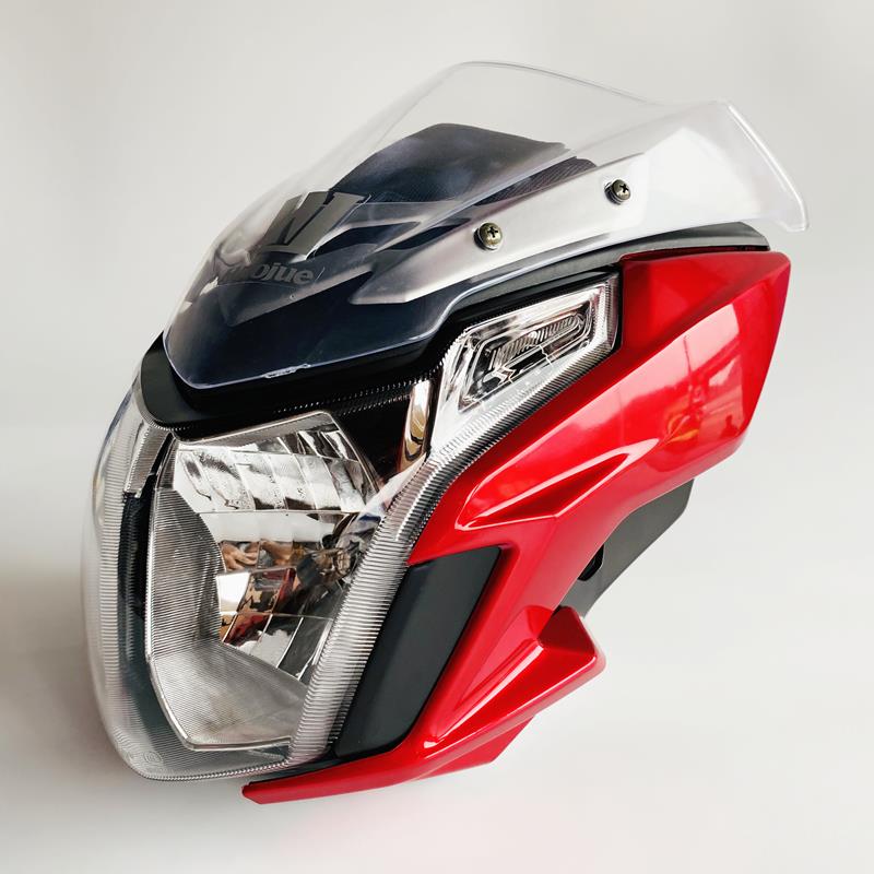 摩托车配件适用豪爵125导流罩150S外壳HJ125-30大灯罩前照灯
