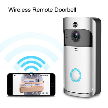 V5智能wifi家用门铃远程监控可视对讲门铃高清红外感应家用可视门