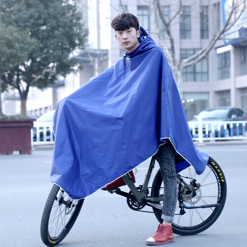 成人电动自行车雨披山地摩托车雨衣男女学生时尚加大加厚便携雨衣