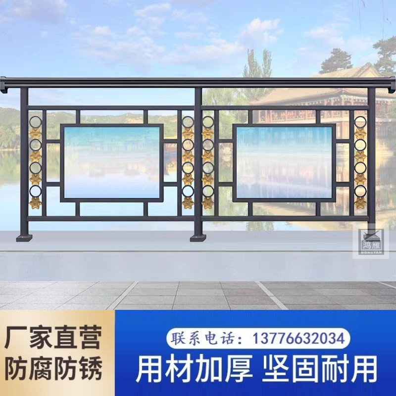 南京铝合金阳台玻璃护栏夹胶钢化玻璃扶手室外别墅小区露台栏杆