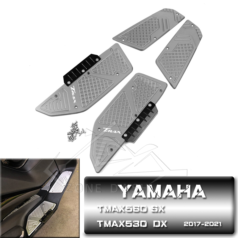 适用雅马哈TMAX530 TMAX560 SX/DX 17-22年 改装脚踏板 防滑脚垫