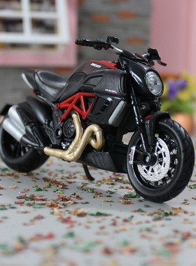 1:18杜卡迪大魔鬼摩托车模型Ducati Diavel Carbon仿真摩机车模型