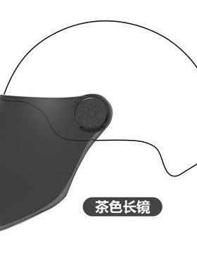 电动摩托车头盔j镜片防雾透明半盔通用防晒安全帽前挡风镜玻璃面