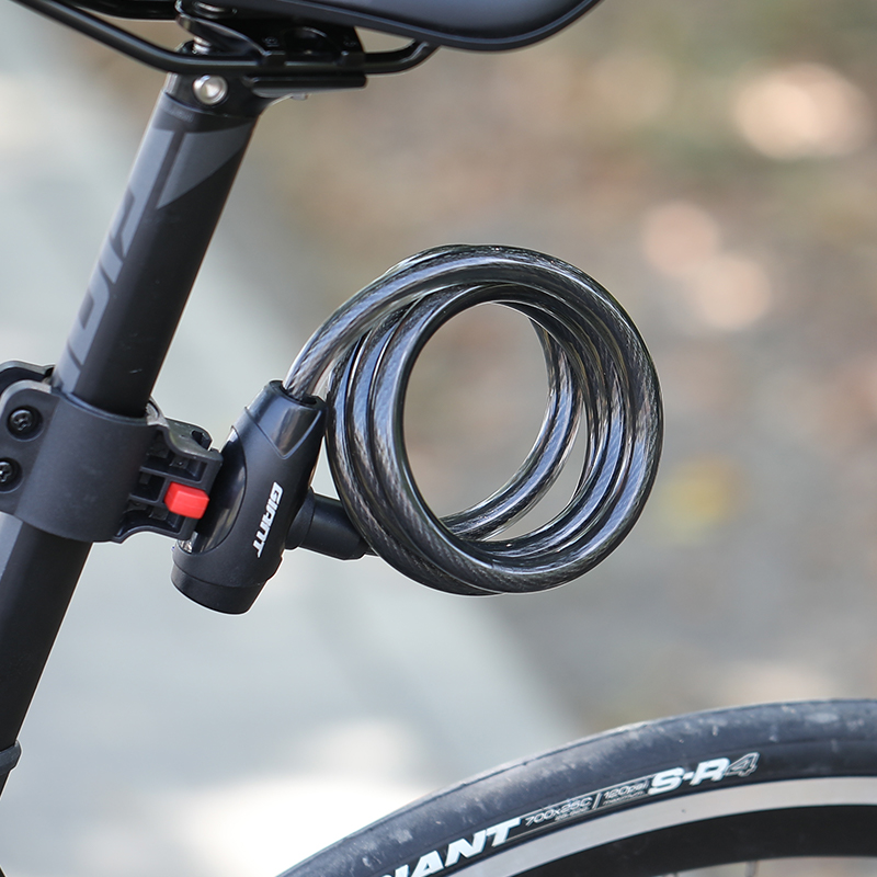 正品Giant捷安特自行车锁山地公路车加强钢缆防盗锁单车配件装备
