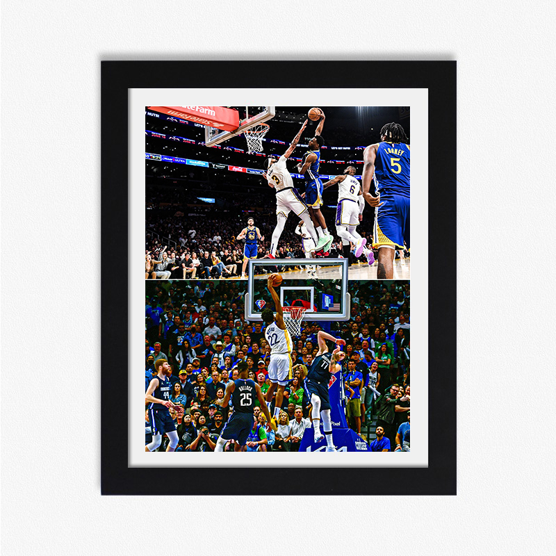 篮球维金斯隔扣戴维斯海报明星壁纸勇士队墙贴纪念品生日礼物相框