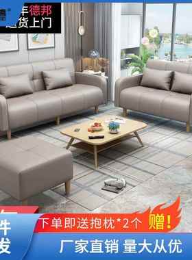 小户型布艺沙发简易客厅可折叠单人双人三人沙发出租房便捷沙发床