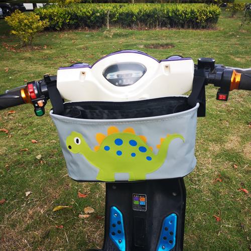电动车挂物包防水储物篮踏板摩托车前布兜可放雨衣充电器收纳袋子