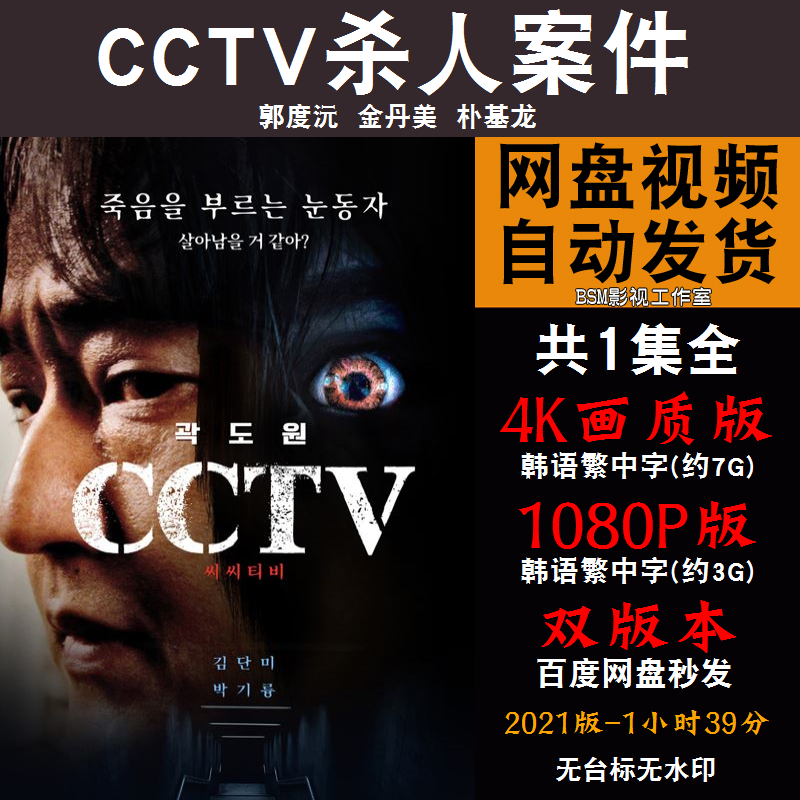 CCTV杀人案件 韩国电影 4K绯宣传画1080影片绯装饰画