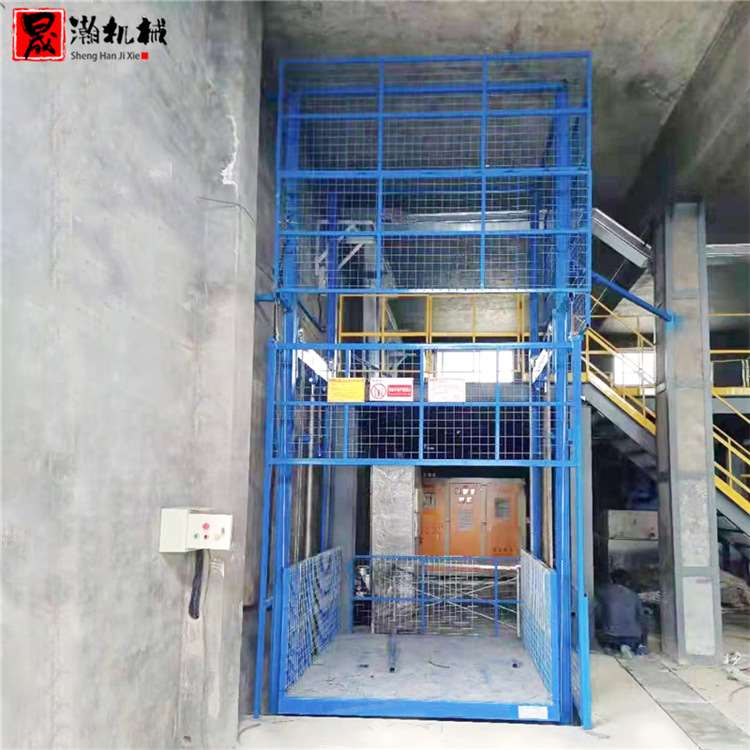 厂家供应简易升降货梯二层三层2吨3吨液压升降平台 导轨式升降机