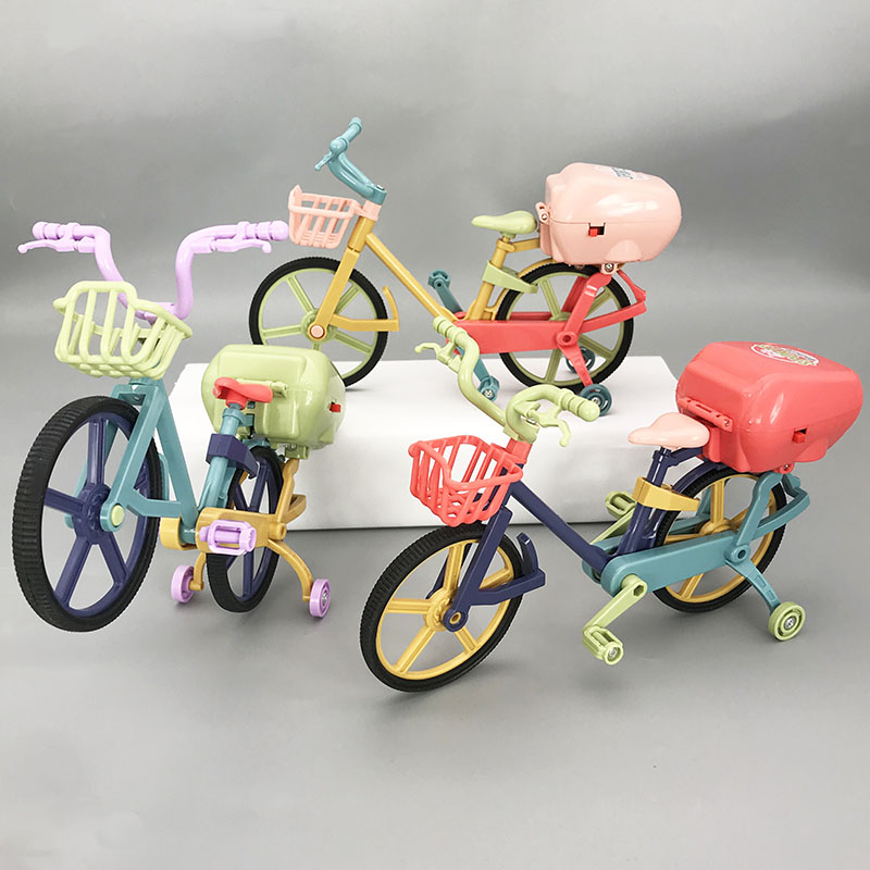 迷你儿童男女孩仿真自行车模型灯光音乐玩具电动共享单车1-2-3岁
