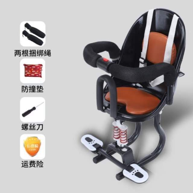 踏板的前置坐椅小孩宝宝防护电瓶车上!儿童座椅摩托车电动车前面