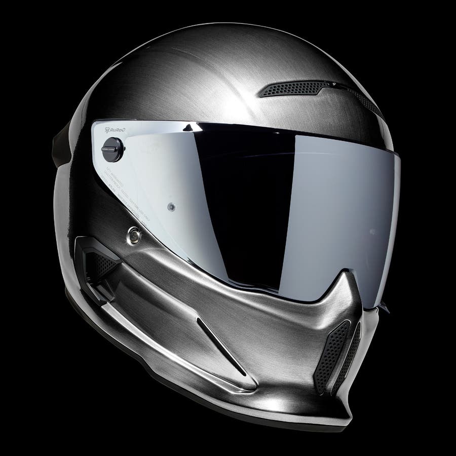 原装RUROC罗宁ATLAS 4.0复古碳纤维机车头盔哈雷摩托车男女全盔