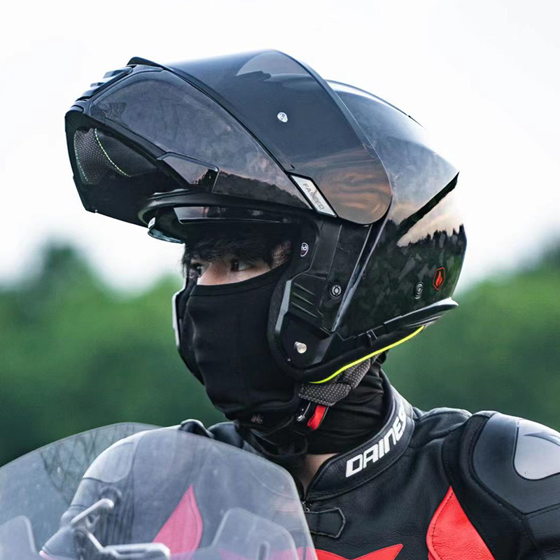 FASEED碳纤维揭面盔双镜片摩托车头盔男女全盔四季通用防雾3C认证