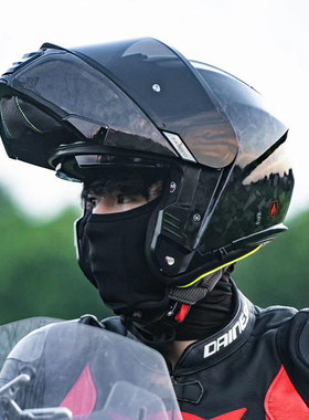 FASEED碳纤维揭面盔双镜片摩托车头盔男女全盔四季通用防雾3C认证