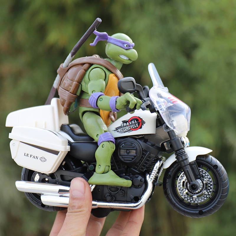 儿童大号摩托车模型灯光音乐玩具车男孩宝宝惯性耐摔交警巡逻铁骑