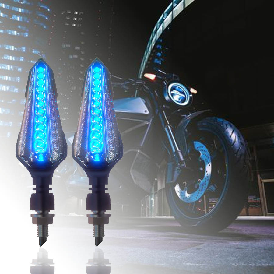 电动车摩托车LED流水转向灯KA1250日行灯雅迪配件x5幼狮后转弯灯