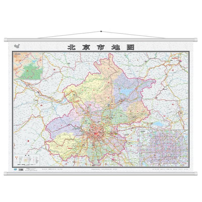 北京市地图（一全张 盒装膜图）