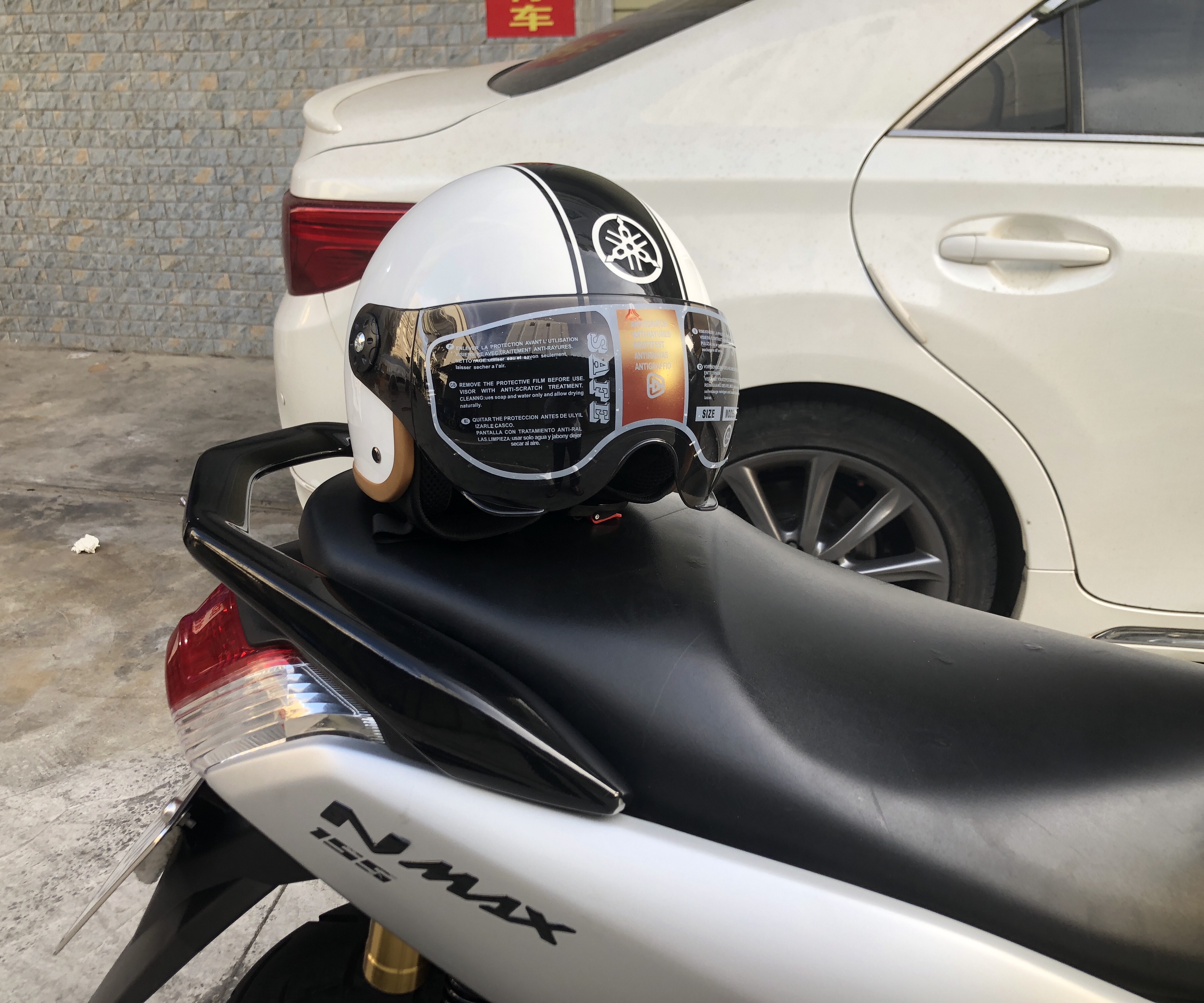 越南YAMAHA雅马哈正品原厂摩托车头盔四分之三安全帽轻便四季通用