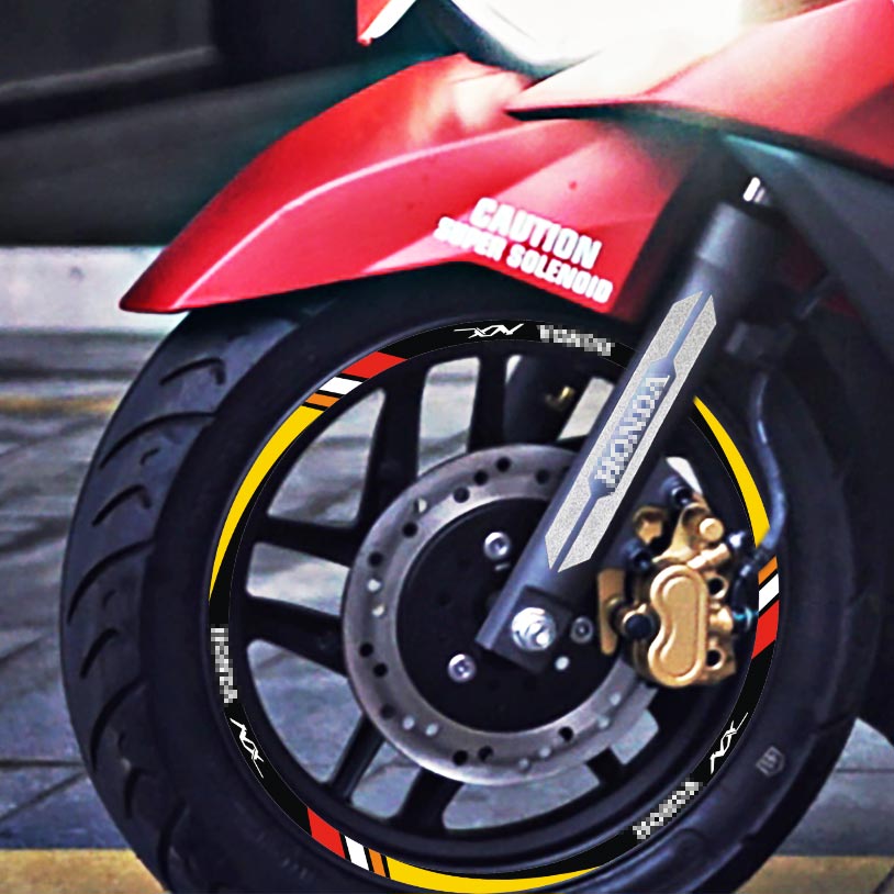 适用于本田NX125轮毂贴踏板摩托车个性改装身拉花贴花减震反光贴