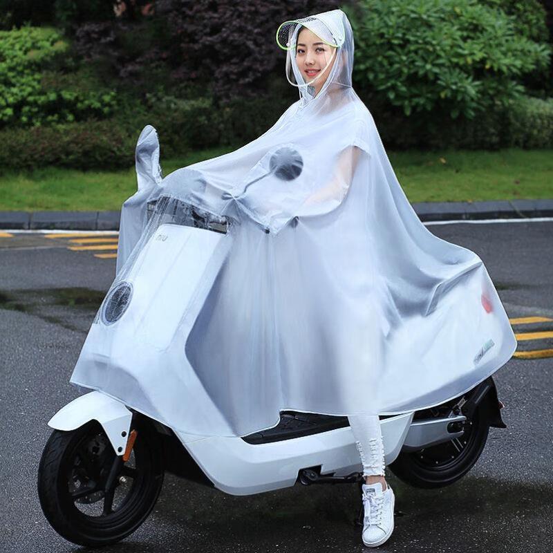 力雨披摩托车骑行男女户外电动车冇雨衣单人雨衣式自行车雨衣长款