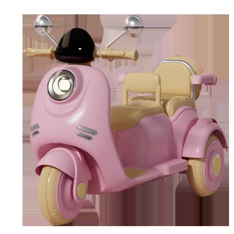 儿童电动摩托车三轮男女孩宝宝可坐双人小孩充电遥控玩具车电瓶车