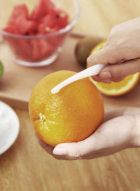 261日本外贸原单长柄剥橙皮小工具柑橘橙子剥皮器