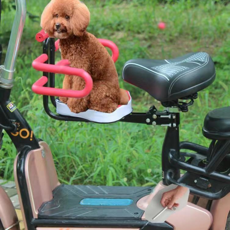 摩托车带狗宠物小狗车坐电动车神器狗座椅自行车护栏电瓶车安全椅