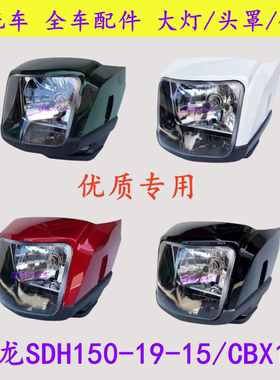 适用新大洲本田战龙SDH150-19-15摩托车导流罩转向灯仪表大灯头罩