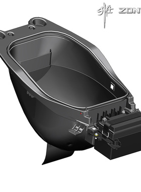 ZONTES升仕踏板摩托ZT350T-D座桶马桶后储物盒箱电池盒配件氛围灯