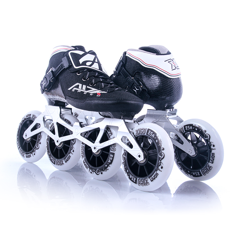 成人速滑轮滑鞋男专业速滑鞋竞速儿童比赛用碳纤维大轮速度轮滑鞋