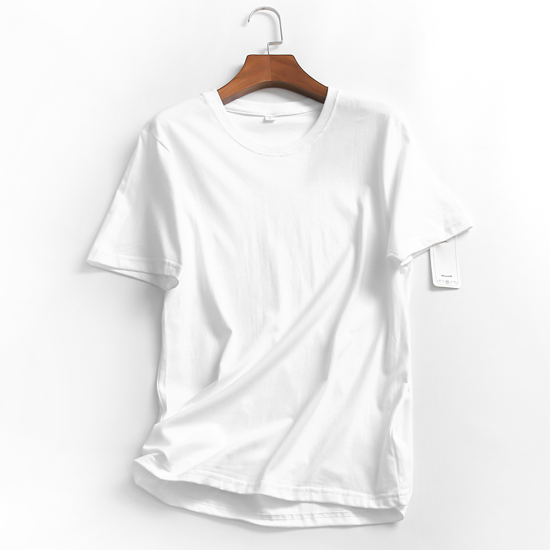 L680简约纯色宽松圆领棉质上衣夏季新款2021百搭休闲短袖女式T恤