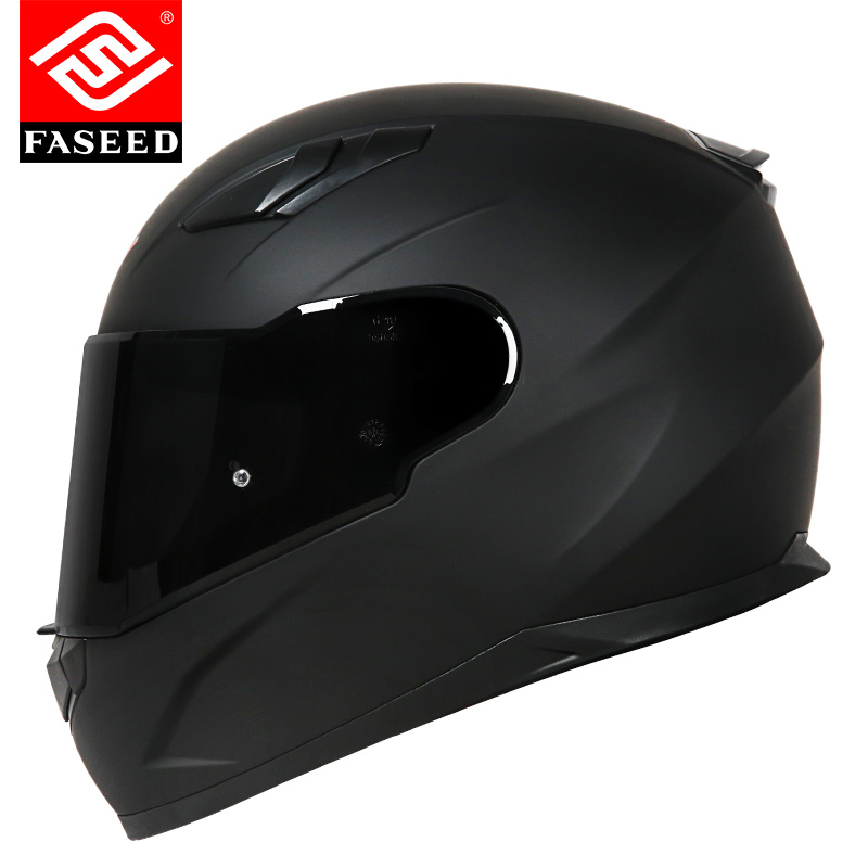 FASEED摩托车头盔男女机车全盔816复古安全帽3C认证赛车夏季防雾