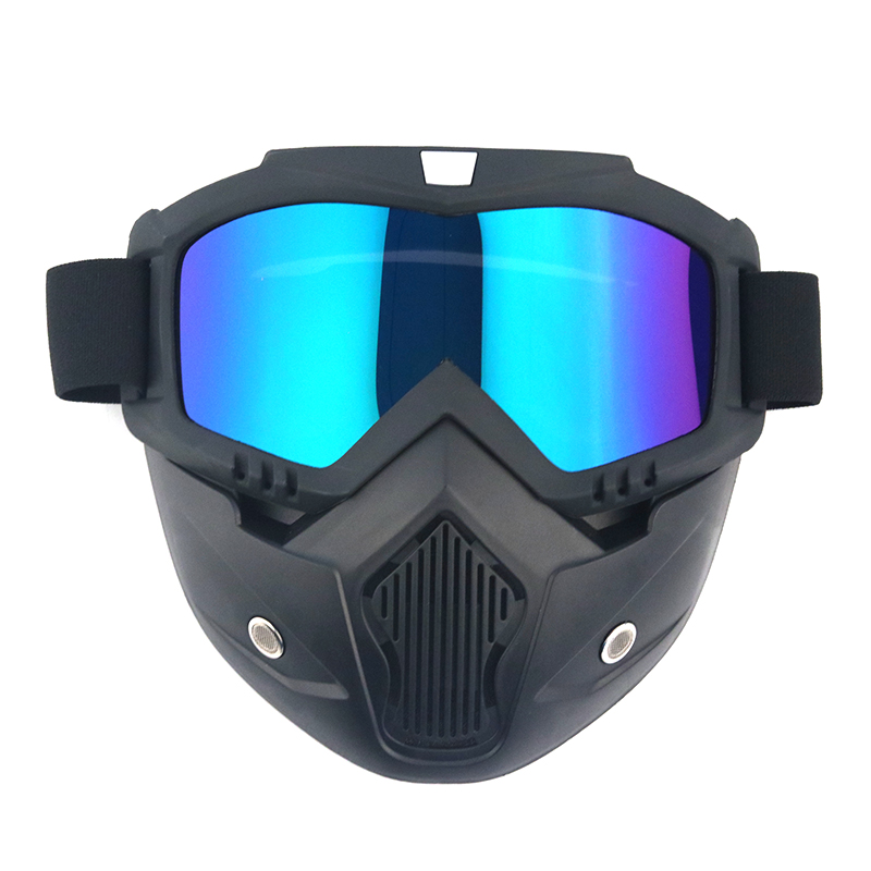 全脸抗冲击战术面罩户外骑行眼镜哈雷摩托车防护面具