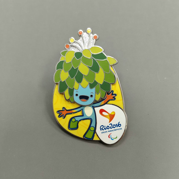 2016年里约奥运会残奥会吉祥物汤姆徽章 亚马逊的植物造型独特