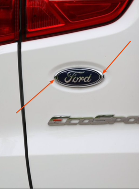适用于福特翼博13-17-18款前后标志 后尾箱福特车标 中网标志