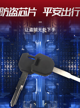 适用GSX250R摩托车DL250钥匙坯原厂电门锁空白钥匙防盗芯片原装胚