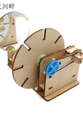 diy自制木质时钟模型儿童幼儿园小学生一年级手工作品科技小制作
